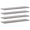 vidaXL Estantes pared 4 uds madera ingenier&iacute;a gris Sonoma 80x20x1,5 cm