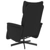 vidaXL Sill&oacute;n reclinable masaje con reposapi&eacute;s cuero sint&eacute;tico negro