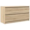 vidaXL Mueble de TV madera de ingenier&iacute;a roble Sonoma 100x35x54 cm
