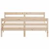 vidaXL Estructura de cama sin colch&oacute;n madera de pino maciza 120x200 cm