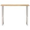 vidaXL Mesa consola con borde natural madera mango maciza 105x33x76 cm