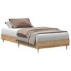 vidaXL Estructura de cama sin colch&oacute;n roble artesanal 75x190 cm madera