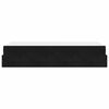 vidaXL Estructura de cama con colch&oacute;n 2 pcs Negro Terciopelo