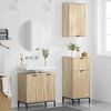 vidaXL Juego de muebles de ba&ntilde;o con caj&oacute;n 3 pcs Roble Sonoma