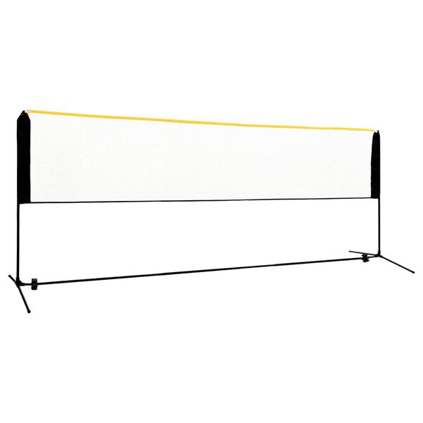 vidaXL Red de b&aacute;dminton ajustable metal 400x103x94-158 cm