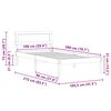 vidaXL Estructura de cama 100 x 200 cm Madera de pino macizo