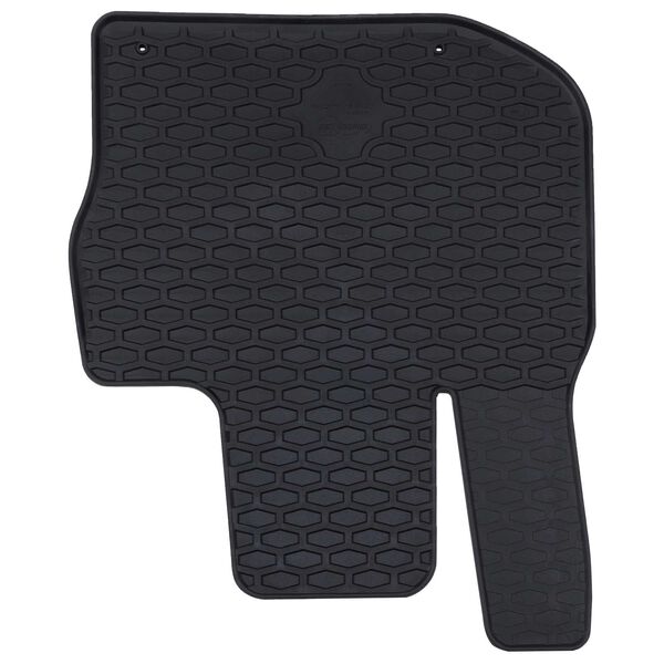 vidaXL Alfombrilla de Coche 4 pcs Negro TPE