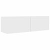 vidaXL Juego de mueble para TV de 8 piezas aglomerado blanco