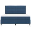 vidaXL Cama tipo Box Spring con colch&oacute;n Azul 180 x 200 cm tela