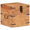 vidaXL Ba&uacute;l de madera maciza de acacia 40x40x40 cm