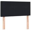 vidaXL Cama box spring con colch&oacute;n terciopelo negro 100x210 cm