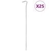 vidaXL Clavijas para tienda 24 uds acero galvanizado 17 cm &Oslash;7 mm