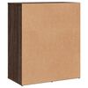 vidaXL Aparador de madera de ingenier&iacute;a marr&oacute;n roble 60x31x70 cm