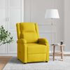 vidaXL Sill&oacute;n reclinable de tela amarillo