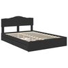 vidaXL Cama con almacenamiento Negro 140 x 190 cm Madera de ingenier&iacute;a