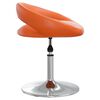 vidaXL Sillas de comedor giratorias 4 uds cuero sint&eacute;tico naranja