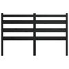 vidaXL Cabecero de cama madera maciza de pino negro 186x4x100 cm