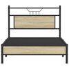 vidaXL Estructura de cama sin colch&oacute;n 107x203 cm madera roble Sonoma
