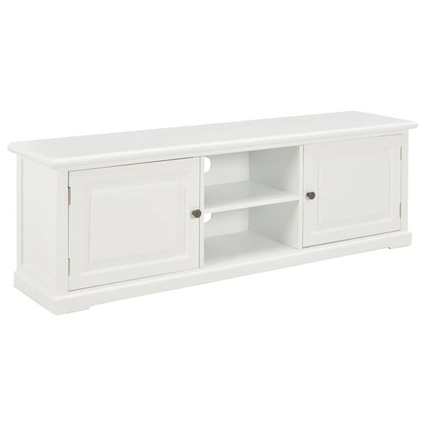 vidaXL Mueble para TV de madera blanco 120x30x40 cm
