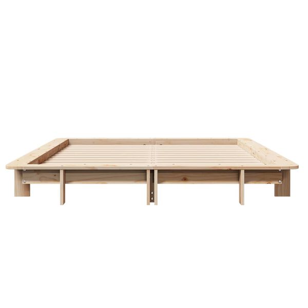 vidaXL Estructura de cama sin colchón madera de pino maciza 120x200 cm