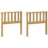 vidaXL M&oacute;dulo de Descansabrazos 2 pcs Blanco 60 x 6 x 61 cm