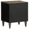 vidaXL Mesitas noche 2 uds madera maciza mango gris claro 40x33x46 cm