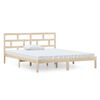 vidaXL Estructura de cama doble peque&ntilde;a de madera maciza 120x190 cm