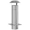 vidaXL Extensi&oacute;n de Chimenea Plateado 25 x 25 x 65 cm Acero inoxidable