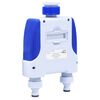 vidaXL Temporizador electr&oacute;nico agua doble salida retraso por lluvia