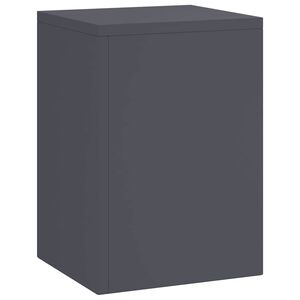 vidaXL Soporte de plantas 3 uds. Gris antracita 24 x 24 x 75 cm