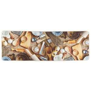 vidaXL Alfombra de cocina lavable antideslizante multicolor 60x180 cm