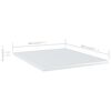 vidaXL Estante estantería 4uds contrachapada blanco brillo 40x50x1,5cm