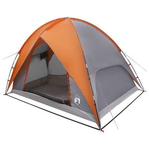 vidaXL Tienda de Camping con Cubierta de Lluvia Impermeable 4 persona
