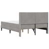 vidaXL Estructura de cama Gris Claro 140 x 200 cm Terciopelo