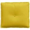 vidaXL Cojín de Espalda Amarillo 50 x 45 cm Tela de pana