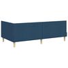 vidaXL Estructura de cama en esquina con cabecera Azul 90 cm x 200 cm