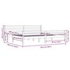 vidaXL Estructura de cama sin colchón madera maciza blanco 200x200 cm