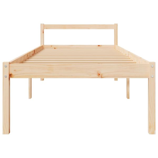 vidaXL Cama para personas mayores madera maciza de pino 100x200 cm