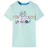 vidaXL Camiseta infantil verde menta claro 104