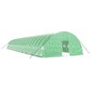 vidaXL Invernadero con estructura de acero verde 132 m&sup2; 22x6x2,85 m