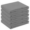 vidaXL Tela para Mesa 5 uds. Gris Claro 110 x 160 cm Poli&eacute;ster