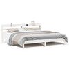 vidaXL Cama sin colch&oacute;n madera maciza de pino blanca 180x200 cm