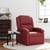 vidaXL Sill&oacute;n reclinable de cuero sint&eacute;tico rojo tinto