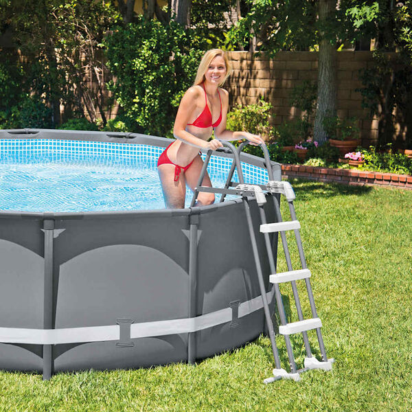 Intex Escalera para piscina 3 pelda&ntilde;os 91-107 cm