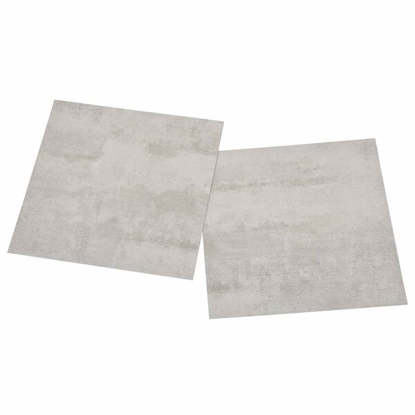 vidaXL Tableros de Suelo 55 pcs Gris Claro 5,11 m&sup2; PVC