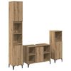 vidaXL Juego de muebles de ba&ntilde;o con estante 3 pcs Roble artesanal