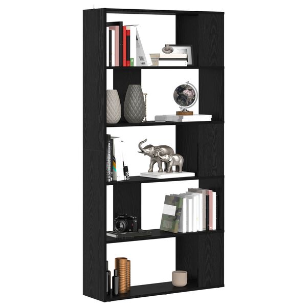 vidaXL Librer&iacute;a Roble Negro 80 x 24 x 159 cm Madera de ingenier&iacute;a