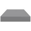 vidaXL Estantes flotantes de pared 4 uds MDF gris 50x23x3,8 cm