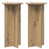 vidaXL Soporte de plantas 2 uds. Roble artisan 40 x 40 x 80 cm