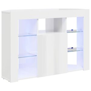 vidaXL Armario LED para TV de Esquina 100x40x68cm Brillante